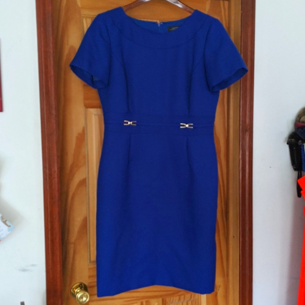 TAHARI Women's Knee Length Dress - Blue - Size 10